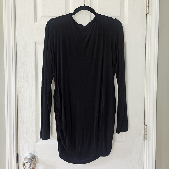 Small Show Black Long Sleeve Lightweight Maternity Shirt Size XL - Picture 8 of 14